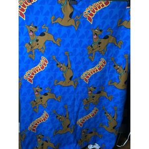 Vintage 90s Y2K  Scooby Doo Throw Blanket All Over‎ Print Double Sided